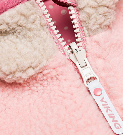 Viking Fleecejakke - Vendbar - Play - Pink/Cement