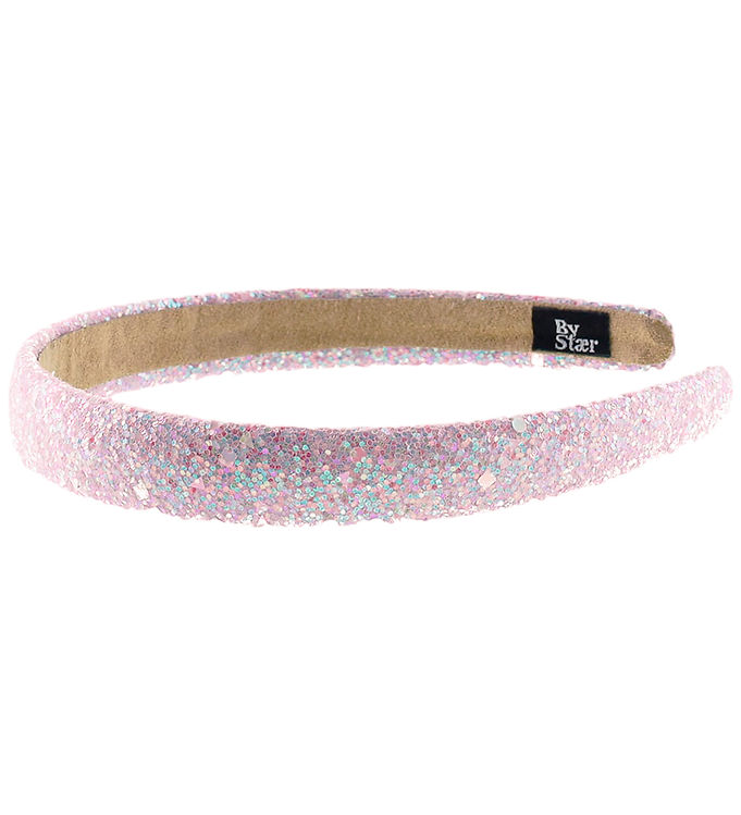 By Stær Hårbøjle - Freya - Lyserød/Glitter