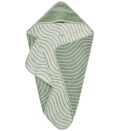 Leander Babyhåndklæde - Hoodie - Sage Green
