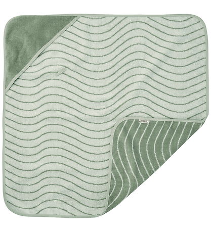 Leander Babyhåndklæde - Hoodie - Sage Green