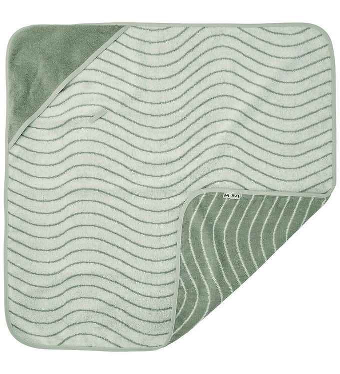 Leander Babyhåndklæde – Hoodie – Sage Green
