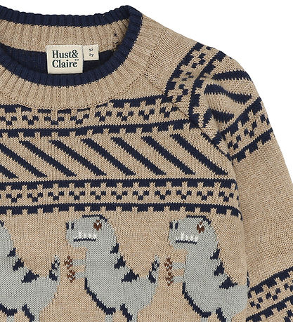 Hust and Claire Bluse - HCPelle Dino - Biscuit