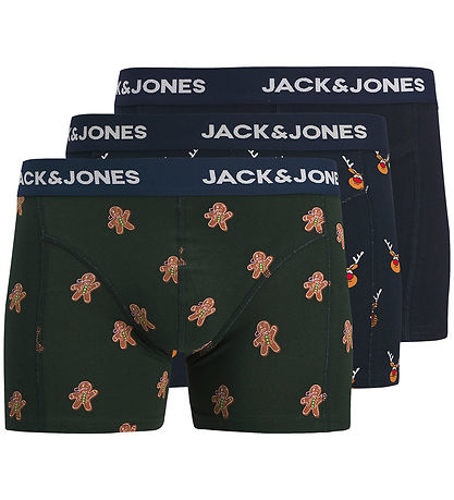 Jack & Jones Boxershorts - 3-pak - JacGate - Navy Blazer/Navy Bl