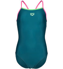 Arena Badedragt - Light Drop - Deep Teel/Shocking Pink/Verbena