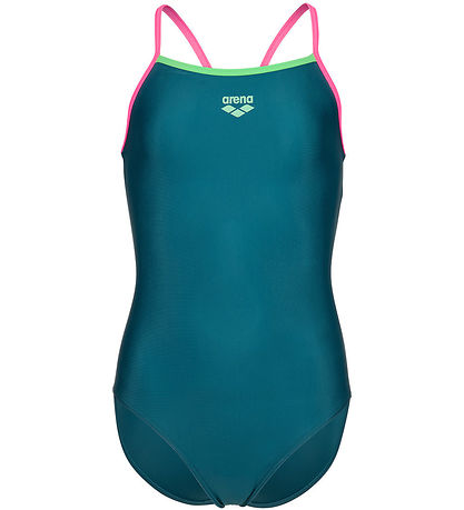 Arena Badedragt - Light Drop - Deep Teel/Shocking Pink/Verbena