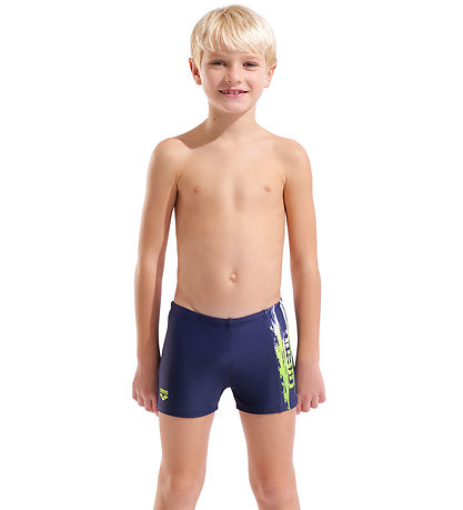 Arena Badebukser - Navy/Gul
