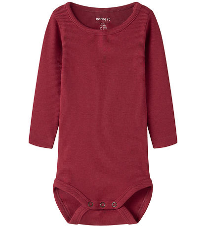 Name it Body l/æ - Rib - NBNKAB - Red Dahlia