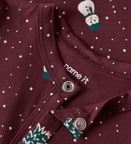 Name It Natdragt - NbnVismas - Burgundy/Christmas