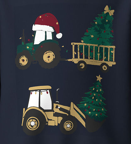 Name It Sweatshirt - NmmVoluf - Navy Blazer/Excavator