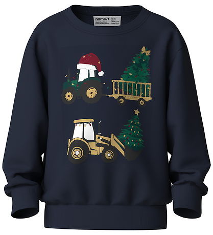 Name It Sweatshirt - NmmVoluf - Navy Blazer/Excavator
