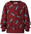 Name It Sweatshirt - NmmVoluf - Red Dahlia/Car