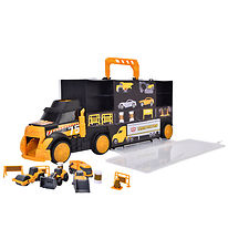 Dickie Toys Transporter - Entreprenørkøretøjer m. Tilbehør