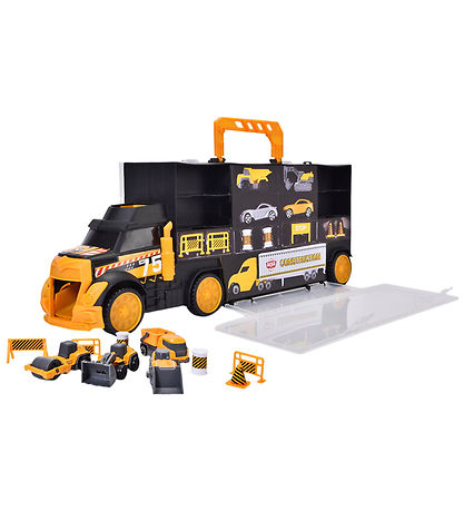 Dickie Toys Transporter - Entreprenørkøretøjer m. Tilbehør