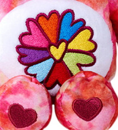 Care Bears Bamse - Bear Plys Bamse - Flower Power - 35 cm
