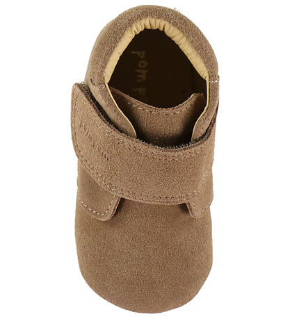 Pom Pom Skindfutter m. Foer - Beginners Velcro - Fossil Brown