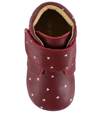 Pom Pom Skindfutter - Beginners Velcro - Syrah Heart AOP