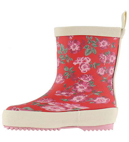Pom Pom Gummistøvler - Bliss - Haute Red Rosehip AOP