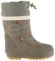 Pom Pom Thermo Boots - Brynn - Bungee Cord Fox AOP