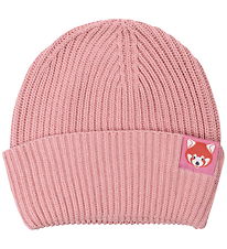 DYR-Cph Hue - DyrLand - Beanie - Ancient Rose Rød Panda