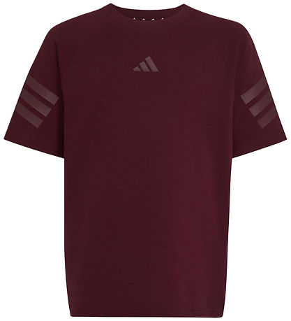 adidas Performance T-shirt - J FI 3S - Maroon/Maroon