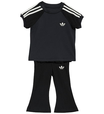 adidas Originals Sæt - Bukser/T-shirt - Strik - Black