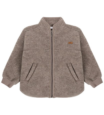 Hust and Claire - Uld - HCEmi Zip Jacket - Deer Melange