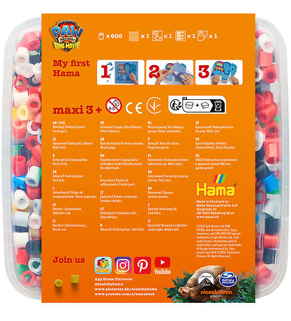 Hama Maxi Perlesæt - Paw Patrol: The Dino Movie - 600 stk.