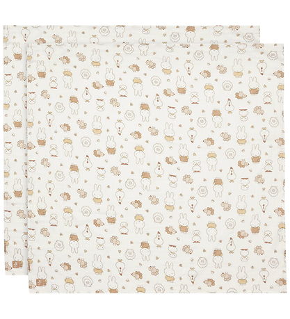 Jollein Babysvøb - 115x115 cm - 2-pak - Miffy Family Farm