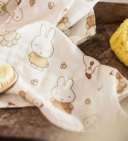 Jollein Stofbleer - 70x70 cm - 3-pak - Miffy Family Farm