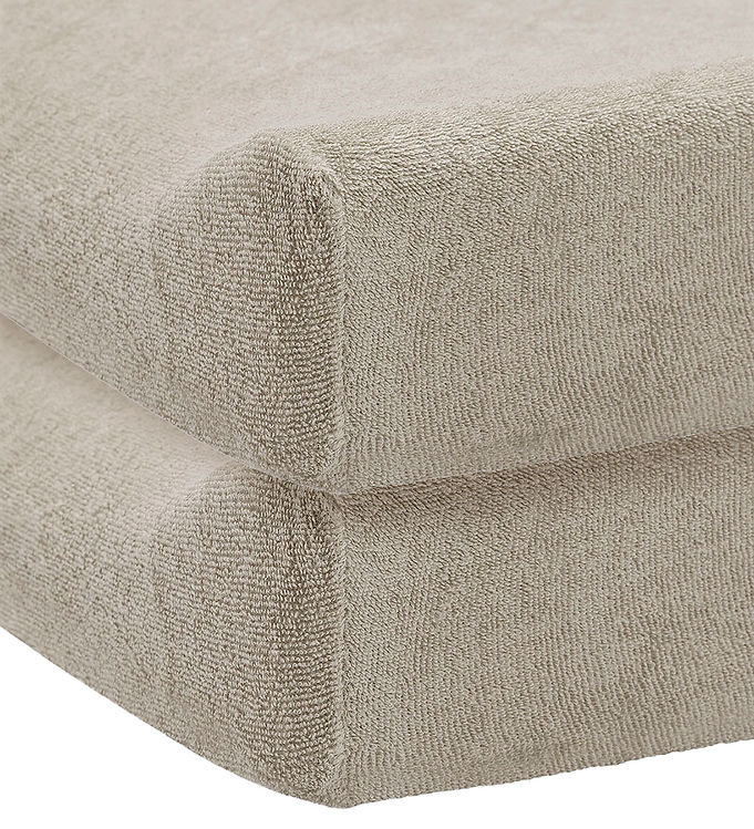 Jollein Puslepudebetræk - 50x70 cm - 2-pak - Terry - Nougat