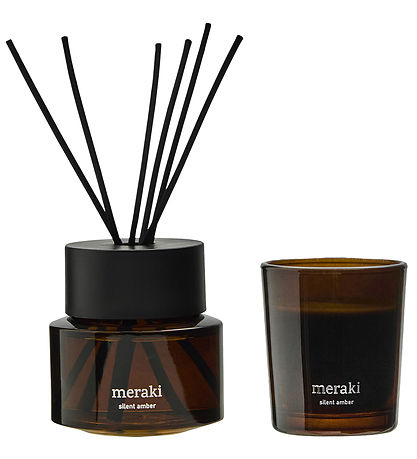 Meraki Gaveæske - Duftfrisker og Duftlys - 100 ml/60 g - Silent 