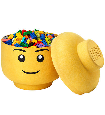 LEGO® Storage Opbevaringsboks - Stor - Filt Hoved - Dreng