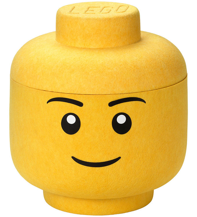 LEGO ® Storage Opbevaringsboks - Filt - Stor - Hoved - Dreng
