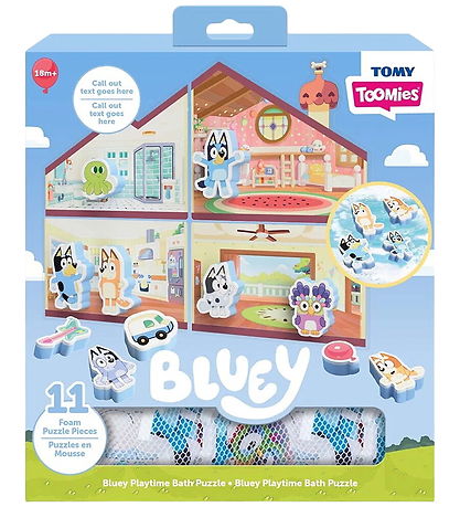 Toomies Badelegetøj - Bluey's House Bath Stickers