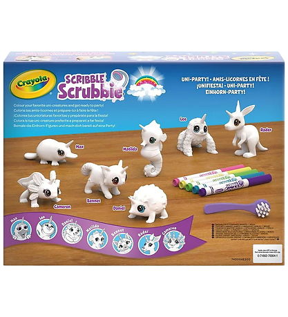 Crayola Kreasæt - Scribble Scrubbie Unipets - 7 Pets