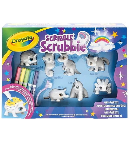 Crayola Kreasæt - Scribble Scrubbie Unipets - 7 Pets