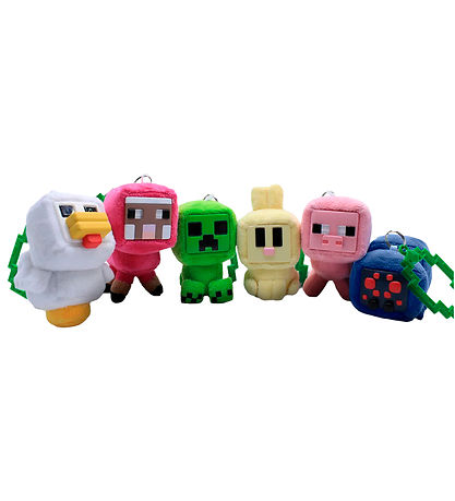 Minecraft Nøglering - Lil Fuzzies - Asst.