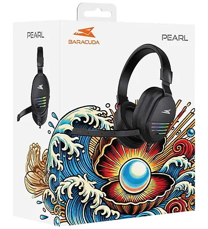 Baracuda Høretelefon - PEARL - Sort
