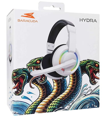 Baracuda Høretelefon - Hydra - Hvid