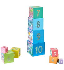 HABA Stableklodser - Rainbow Fish Glitter Stacking Tower