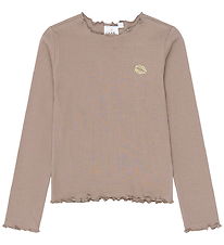 The New Bluse - Rib - TnYanna - Taupe Gray