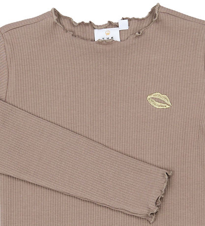 The New Bluse - Rib - TnYanna - Taupe Gray