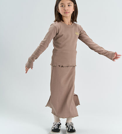 The New Bluse - Rib - TnYanna - Taupe Gray