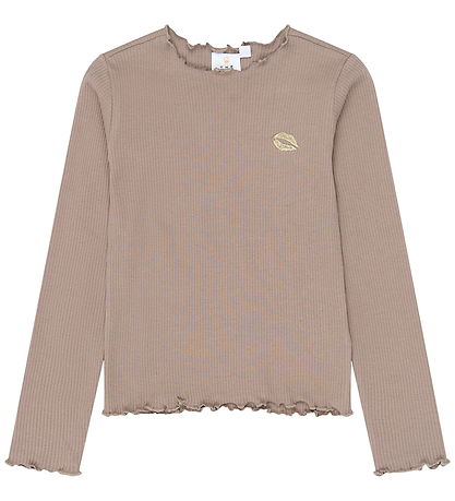 The New Bluse - Rib - TnYanna - Taupe Gray