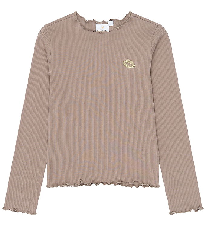 The New Bluse - Rib - TnYanna - Taupe Gray