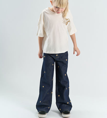 The New Jeans - Wide Fit - TnYrsa - Medium Blue Denim