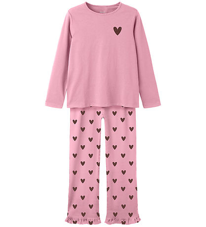 Name It Nattøj - 2-delt - NkfReaq - Full Blooming Pink