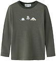 Name It Bluse - Uld - NmmWillow - Mulled Basil/City Cars