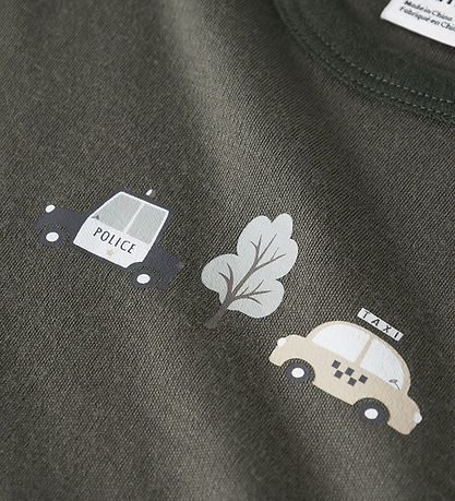 Name It Bluse - Uld - NmmWillow - Mulled Basil/City Cars