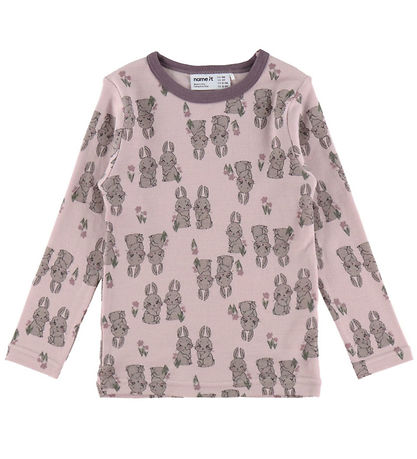Name It Bluse - Uld - NmfWillow - Violet Ice/Bunnies